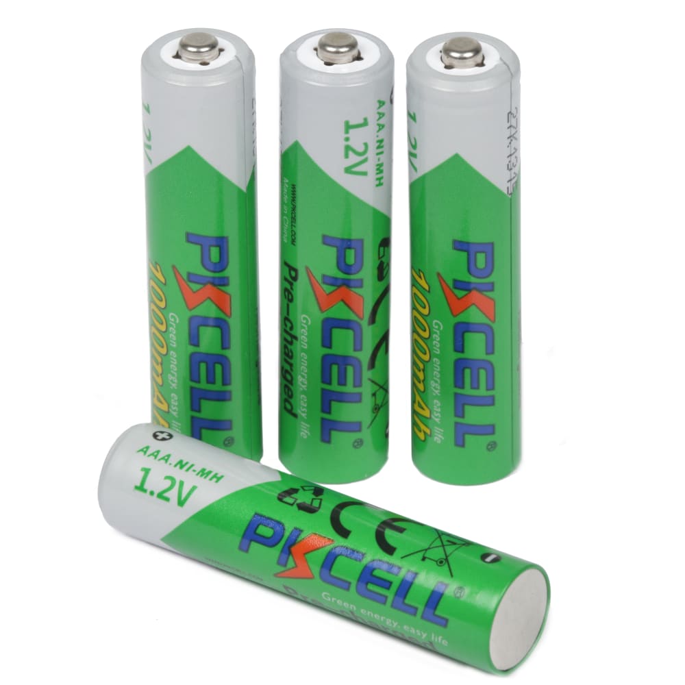 PKCELL Four-Pack AAA Rechargeable Batteries