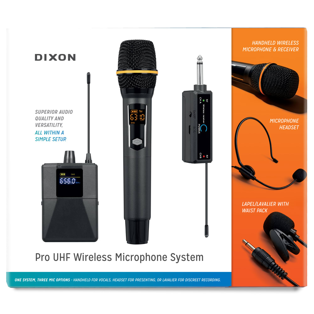 DIXON Pro UHF Wireless Microphone System