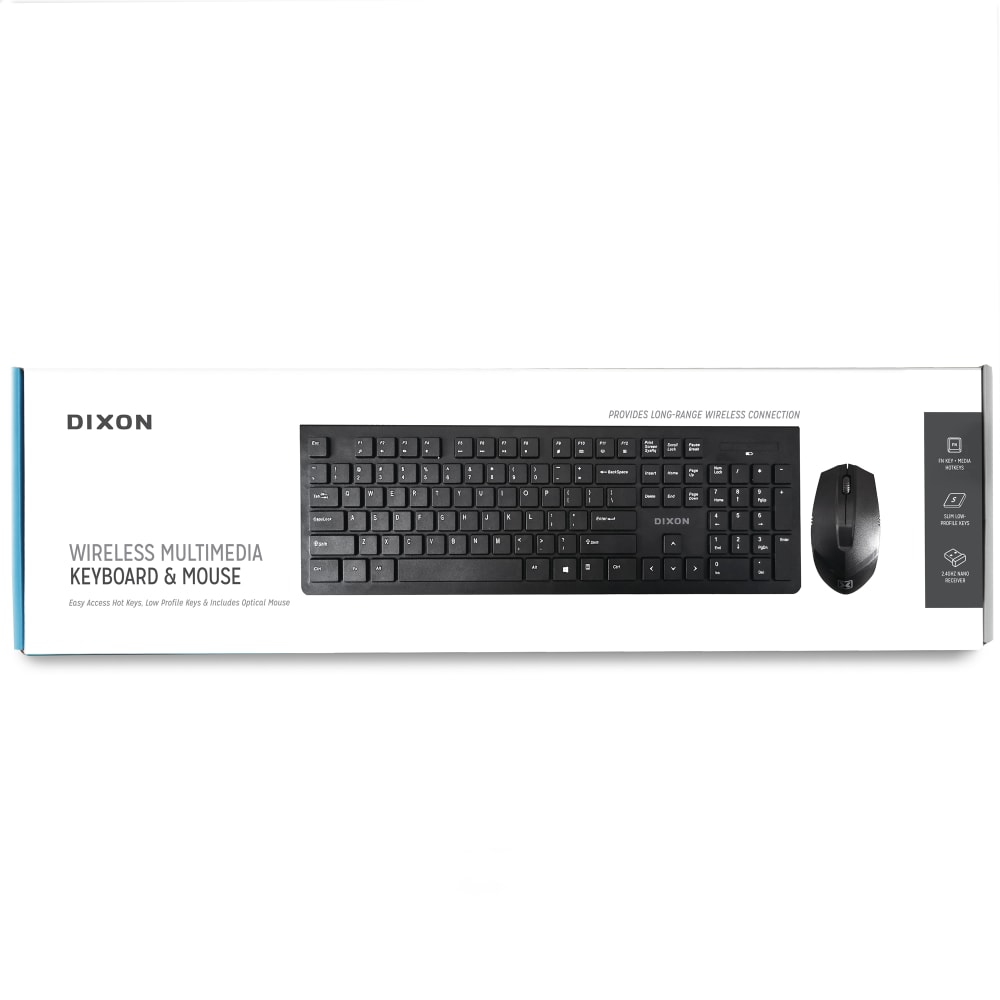 Dixon Wireless Multimedia Keyboard & Mouse