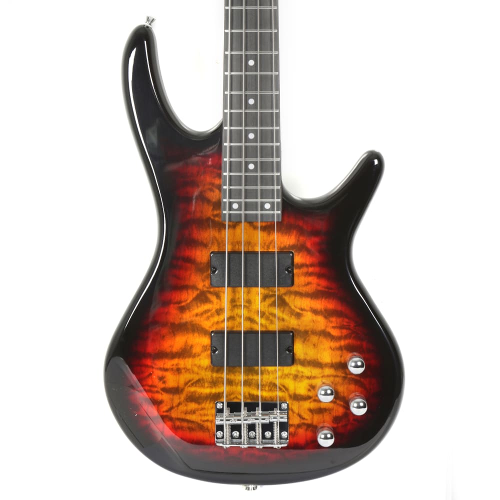 SANCHEZ 4-String Bass Guitar W/HH Pickups Water Ripple Body