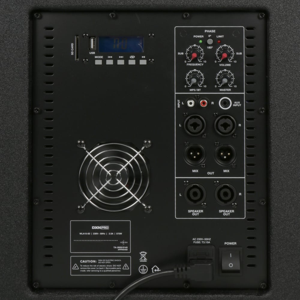 DXNPRO Active 15-inch Subwoofer Line Array PA combo