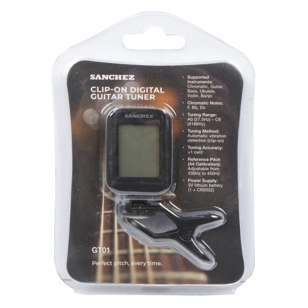 SANCHEZ Clip-on Digital Guitar Tuner