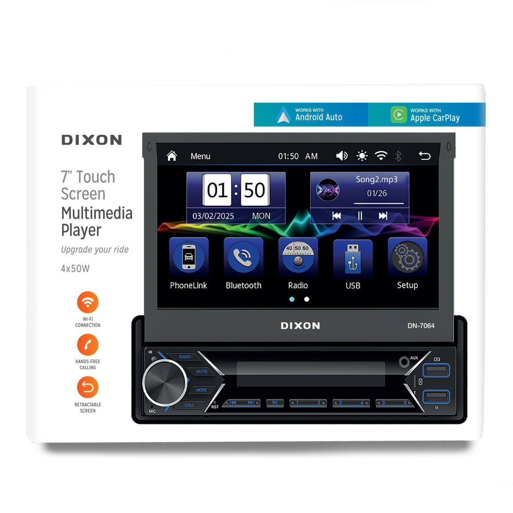 DIXON 7” Touchscreen Multimedia Player