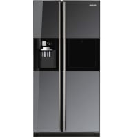 SAMSUNG SILVER/BLACK 506L SIDI BY SIDE  FRIDGE (RS21HFLMR)