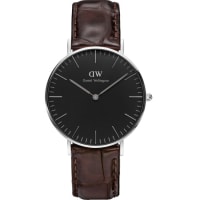 BLACK, BROWN LEATHER