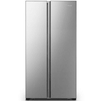 HISENSE SILVER 516L SIDE BY SIDE DOOR FRIDGE (H670SIA)