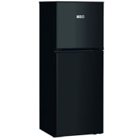 BLACK, 170L, NO DISPENSER, TOP, DOUBLE DOOR