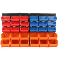 30-Bin Wall-Mounted Parts Rack Description
