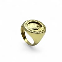 9ct Yellow Gold Coin Ring