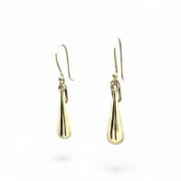 9ct Yellow Gold Polished Teardrop Earrings