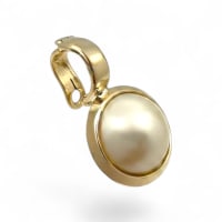 9ct Yellow Gold Mabe Pearl Pendant