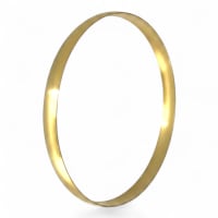 9ct Yellow Gold 6mm Slip On Bangle