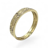 9ct Yellow Gold Diamond Ring Band Set