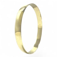 9ct Yellow Gold 8mm Solid Bangle
