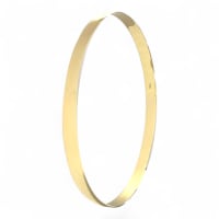 9ct Yellow Gold 7mm Slip On Bangle 