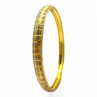 18ct Yellow Gold Amritsari Bangle 1 of 2