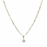 9ct Yellow Gold Pendant and Necklace