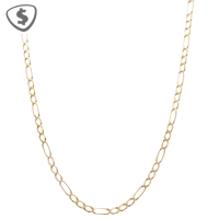 9ct Yellow Gold Figaro Link Necklace