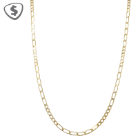 9ct Yellow Gold Figaro Link Necklace