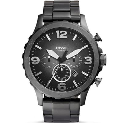 FOSSIL GENTS NATE CHRONOGRAPH SMOKE ANALOGUE WATCH (JR1437)