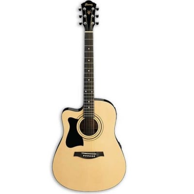 IBANEZ 38" TAN ACOUSTIC GUITAR (V72ECE-BK-21-01)