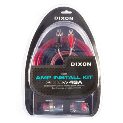 Dixon 2000W 4GA Amp Installation Kit