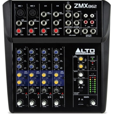 ALTO 6CH DJ LINE MIXER (ZMX862)