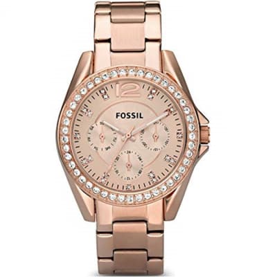 FOSSIL LADIES RILEY ANALOGUE WATCH (ES2811)