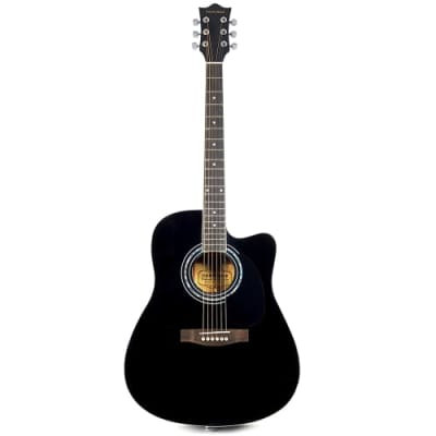 SANCHEZ 41" BLACK ACOUSTIC SPRUCE GUITAR (A-C41S1)