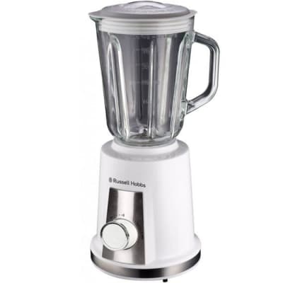 RusselHobbs WHITE 1.5L GLASS JUG BLENDER (RHB048)