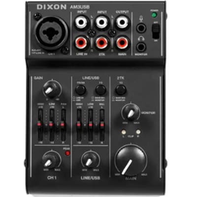 DIXON 5CH DJ LINE MIXER (AM3USB)
