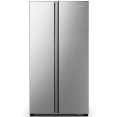 HISENSE SILVER 516L SIDE BY SIDE DOOR FRIDGE (H670SIA)