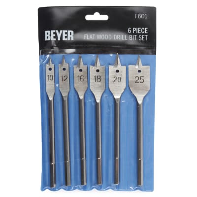 Beyer 6-Piece Flat Wood Bits