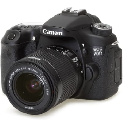 CANON BLACK DIGITAL CAMERA (EOS 70D)