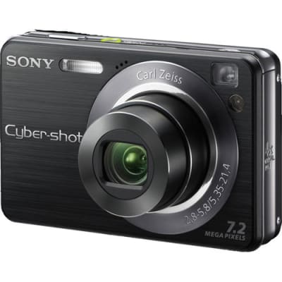 SONY 2.5" BLACK CYBERSHOT DIGITAL CAMERA (DSC-W120)