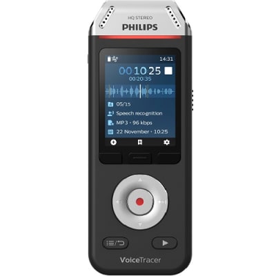 PHILIPS 8GB 2" LCD VOICE TRACER AUDIO RECORDER (DVT2810)
