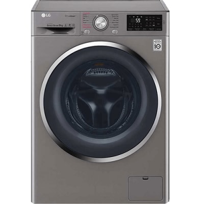 LG 8KG SILVER FRONT LOADER WASHING MACHINE (FH4U2TYP2S)