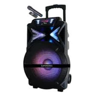 SUPERSONIC PORTABLE KAROAKE SPEAKER TROLLEY SOUNDCRAFT (SX-115D)
