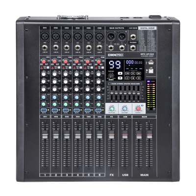 DXNPRO 6-Channel Powered Mixer 