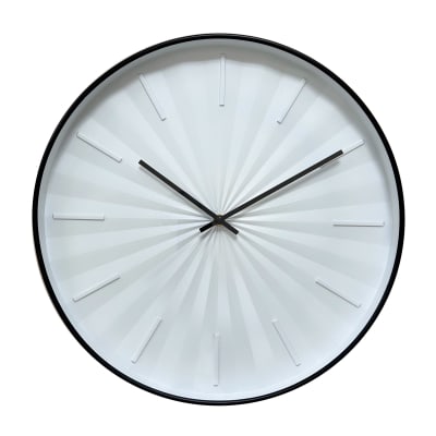 40.6cm Black Frame Wall Clock 