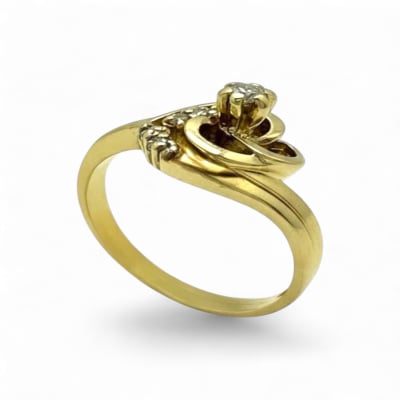 18ct Yellow Gold Diamond Wedding Ring