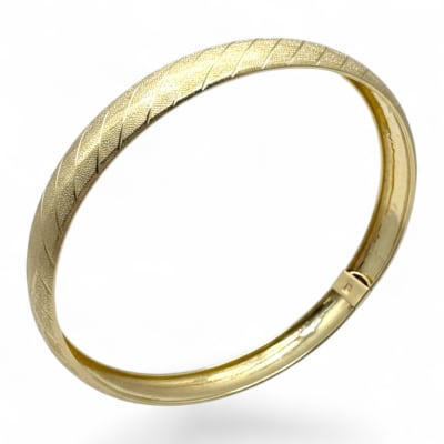 9ct Yellow Gold 9mm Bangle