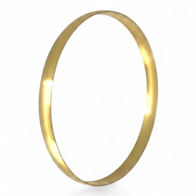 9ct Yellow Gold 6mm Slip On Bangle