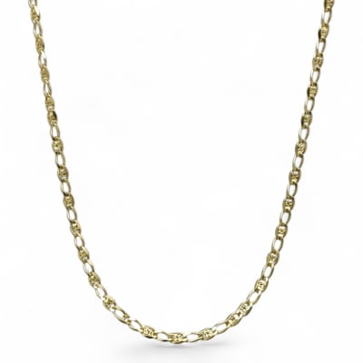 9ct Yellow Gold Tiger Eye Necklace