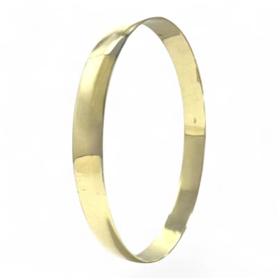 9ct Yellow Gold 8mm Solid Bangle