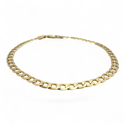 9ct Yellow Gold Curb-Link Bracelet