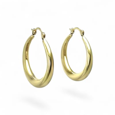 9ct Yellow Gold Hoop Earrings