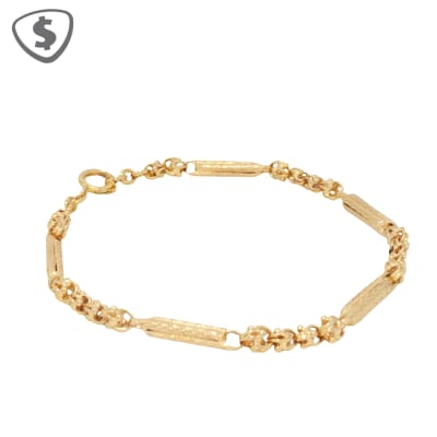 18ct Yellow Gold Tulip Bracelet