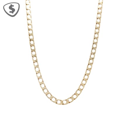 9ct Yellow Gold Curb Link Necklace