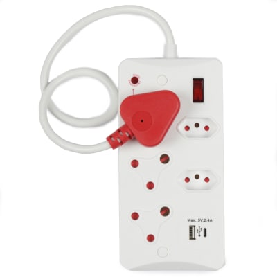 Dixon 5-way Surge Multiplug + USB Charging